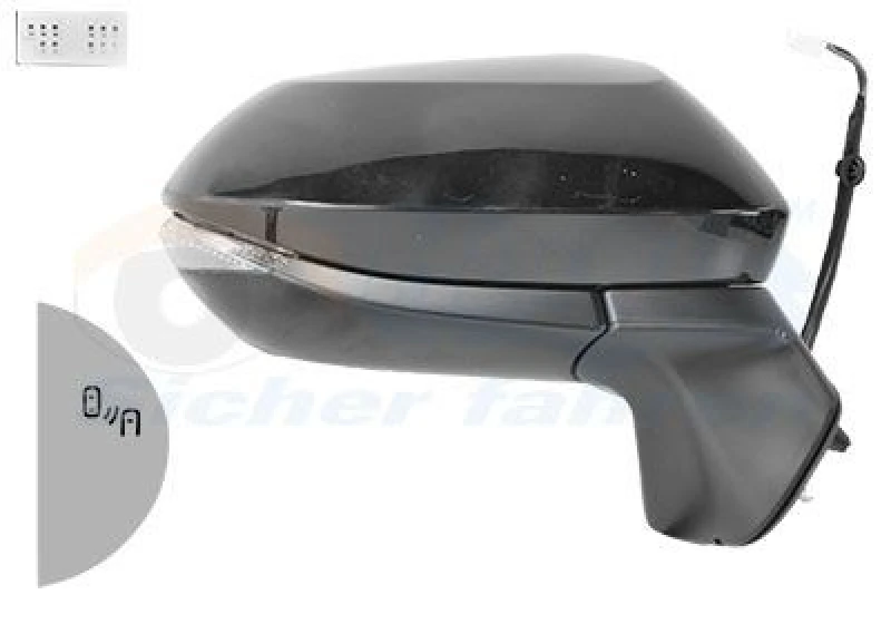 Image of VAN WEZEL Wing mirror VAN WEZEL 5419828