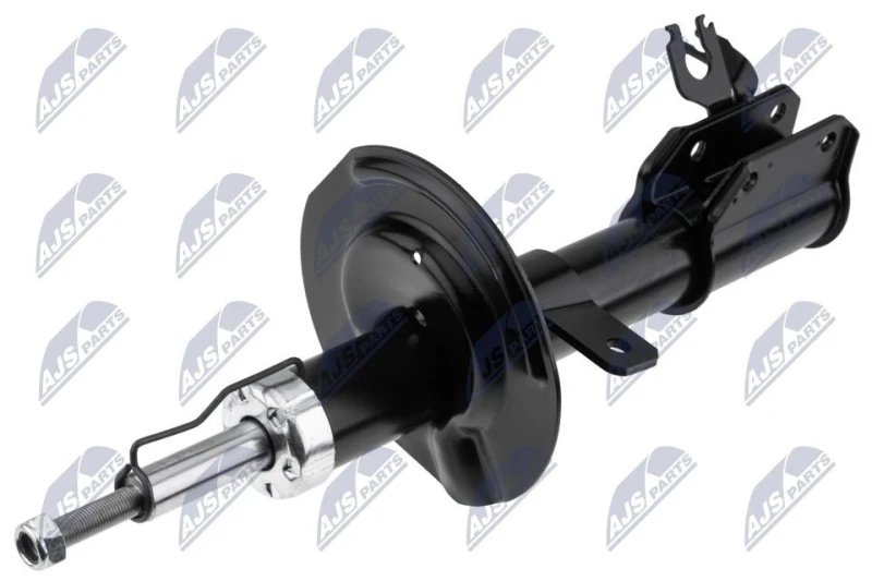 Image of NTY A-FT-018 Shock absorber Front Axle Left, Gas Pressure, Twin-Tube, Suspension Strut, Bottom Clamp Shock Absorber (854)