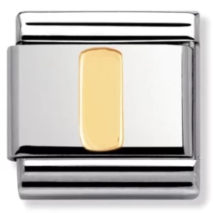Image of Nomination CLASSIC Gold Letters I Charm 030101/09