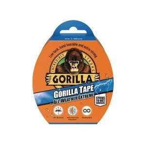 image of Gorilla Glue Gorilla Tape All-Weather Extreme 48mm x 11m Black