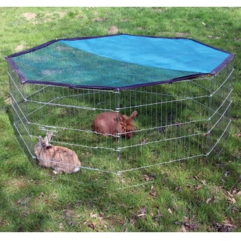 Image of Kerbl Outdoor Pet Enclosure Octagonal 82708 - Silver