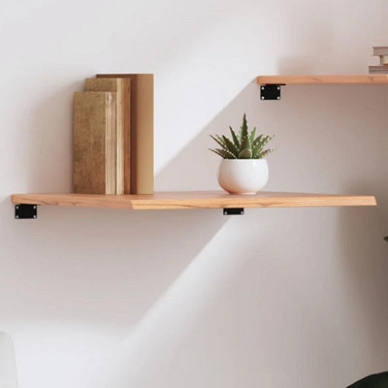 Image of VIDAXL Vidaxl - Wall Shelf Light Brown 60x50x2cm Treated Solid Wood Oak 8720845813710