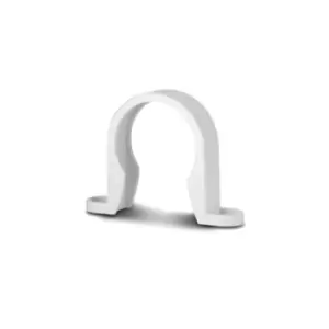 Image of Polypipe Waste Solvent Weld Abs Pipe Clip White 40mm Ws34W