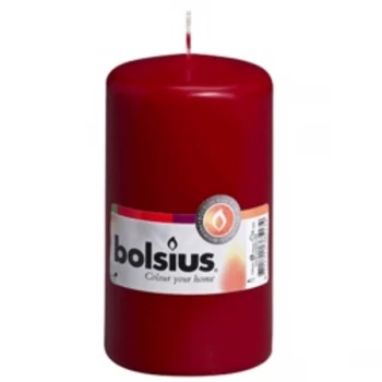 image of Bolsius Pillar Candle Single Wine Red