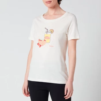 Image of Barbour Womens Saltwater T-Shirt - Cloud - UK 16