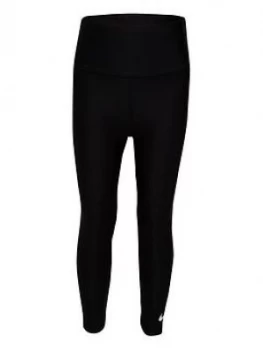 Image of Nike Younger Girls High Waisted Leggings - Black, Size 6-7 Years