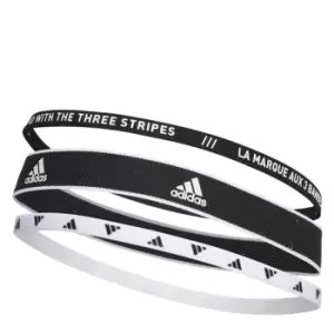 adidas 3Pk Headband 99 - Black