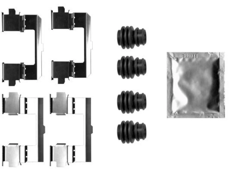 Image of Brake pad fitting kit TEXTAR 82551000