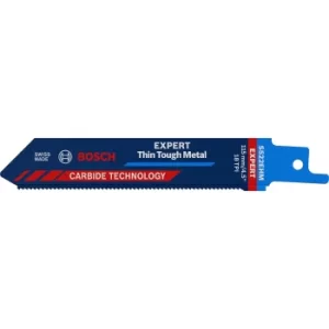 Image of Bosch Expert S522EHM Thin Tough Metal Cutting Reciprocating Saw Blades 115mm Pack of 1