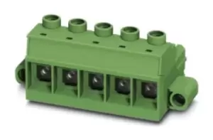 Image of Phoenix Contact PC 35 Hc/4-Stf-15.00 Terminal Block, Pluggable, 4Pos, 2Awg