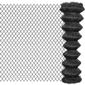 image of Vidaxl Chain Link Fence Steel 25x1.5 M Grey