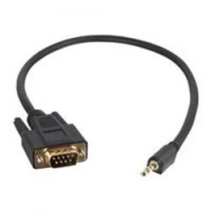 Image of C2G 0.5m Velocity DB9 Male to 3.5mm Male Adapter