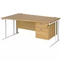 Image of Dams International Wave Desk MCM16WLP2WHO 1,600 x 725 x 800 - 990 mm