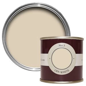 Image of Farrow & Ball Estate Off white No. 3 Emulsion Paint 100ml Tester pot