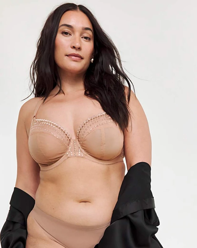 Image of Elomi Elomi Matilda Plunge Wired Bra Cafe Cafe - Elomi - Size: 34GG Cafe Female 34GG VW09422