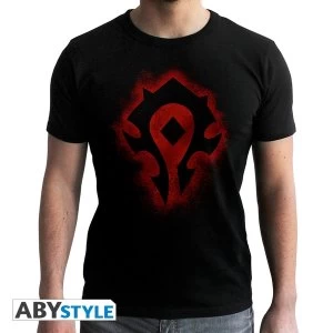 Image of World Of Warcraft - Horde - Mens X-Small T-Shirt - Black