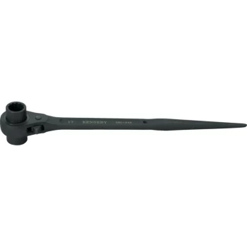 Image of Bi-hexagon Ratchet Podger Spanner, Chrome Vanadium Steel, MM Length, 24M - Kennedy