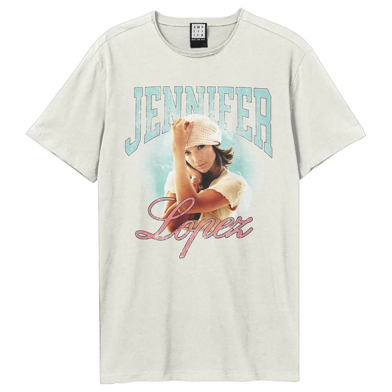 Image of Amplified Amplified Men Jennifer Lopez T-Shirt in White Size: X-Small White XS Male 5063574717502