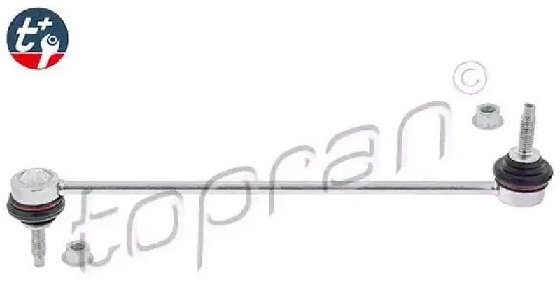 Image of TOPRAN 208 564 Anti-roll bar link t+, Front Axle Left, with nut Link Stabiliser (3229)