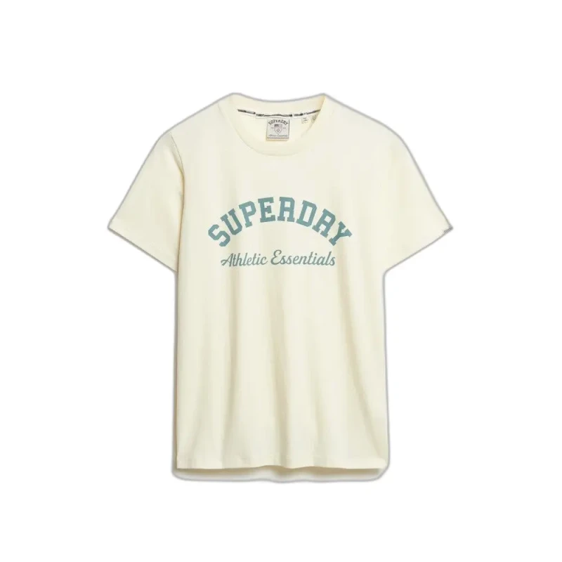 Image of Superdry Womens loose-fitting T-Shirt Superdry Athletic Essentials Blanc Female XS
