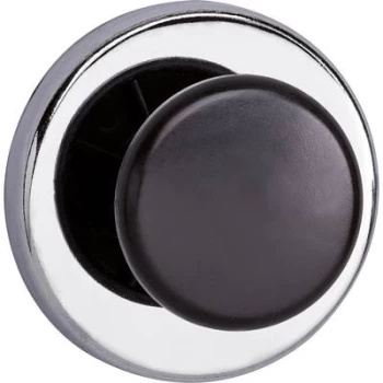 image of Maul Magnet (Ø x H) 67mm x 33mm Round, Knob Silver, Black 6155096