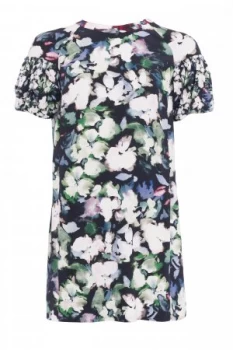 Image of French Connection Dreda Drape Tunic Dress Blue