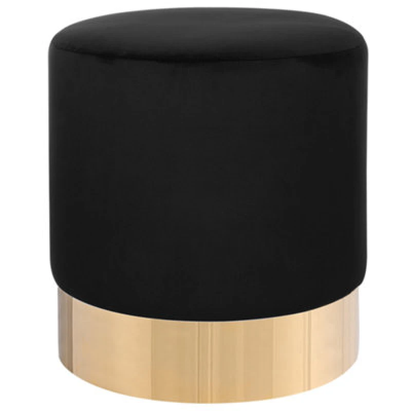 Image of Beliani Glam Pouffe Sophia Velvet Black