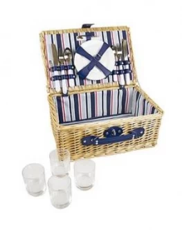 Image of Yellowstone 4-Person Wicker Picnic Basket