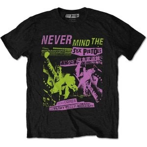 Image of The Sex Pistols - Japanese Poster Unisex Large T-Shirt - Black