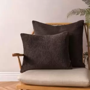 image of Paoletti Nellim Polyester Filled Cushion Espresso