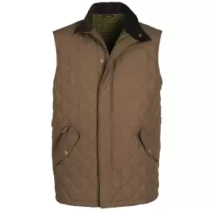 Image of Barbour Mens Shoveler Gilet Dk Olive XXL
