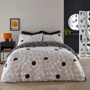 Image of Ingo Geometric Print Easy Care Reversible Duvet Cover Set, Natural, Single - Fusion