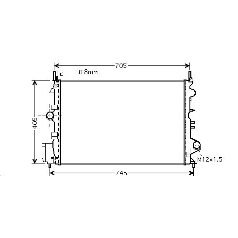 Image of Engine radiator DIEDERICHS DCM2684