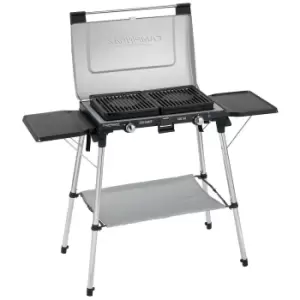 image of Campingaz Series 600 SG Double Burner Stove & Grill With Stand Portable Camping Gas Stove