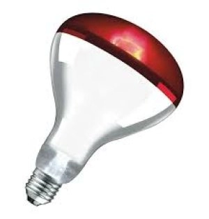 Image of Crompton Lamps Infrared R125 Reflector 250W E27 Dimmable InfraRed 80° Hard Glass Ruby