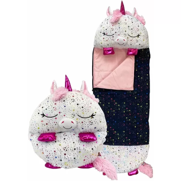 image of Happy Nappers Shimmer Unicorn Large Sleeping Bag