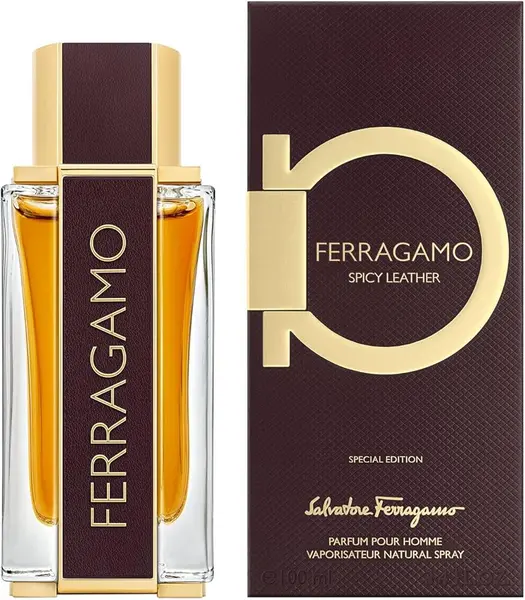 image of Ferragamo Spicy Leather Eau de Parfum For Him 100ml