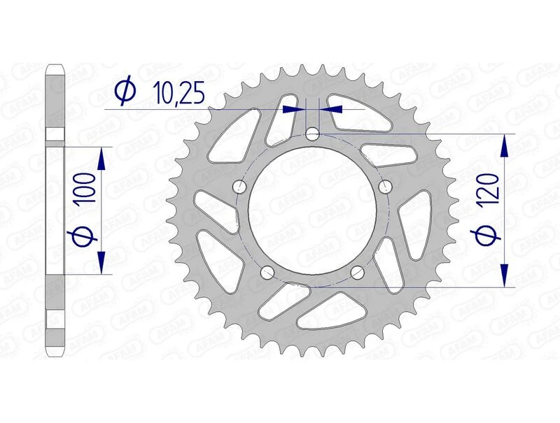 Image of AFAM Aluminium Rear Sprocket 36801 - 520