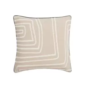 Nalu Nicole Scherzinger Kaia Cushion 50cm x 50cm, Linen & Ivory