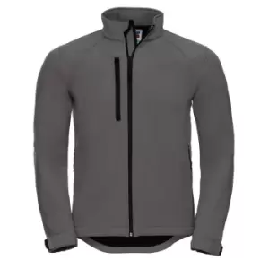 Image of Russell Mens Water Resistant & Windproof Softshell Jacket (3XL) (Titanium)