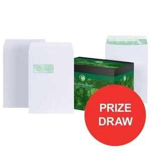 Image of Basildon Bond C4 Peel and Seal 120gm2 Pocket Window Envelopes White Pack of 250