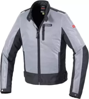 Image of Spidi Solar Net Motorcycle Textile Jacket, black-grey Size M black-grey, Size M