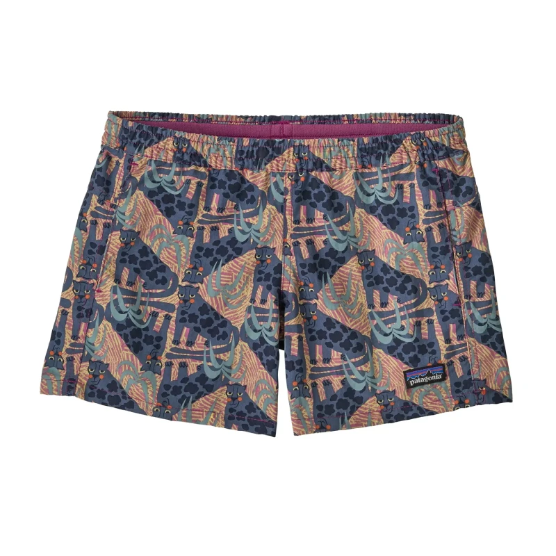 Image of Children's Hiking Shorts Without Lining Patagonia Baggies 4 in Violet Unisex 12 ans