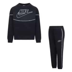 Image of Nike Nursery Amplify Large Logo Tracksuit - Black