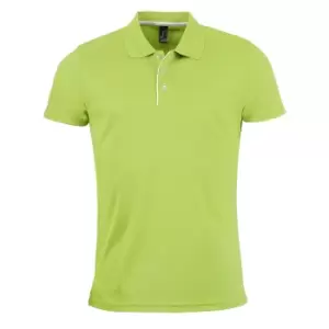 Image of SOLS Mens Performer Short Sleeve Pique Polo Shirt (M) (Apple Green)