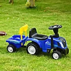 image of Homcom Baby Sliding Ride On Car Blue