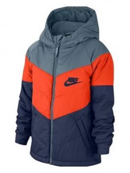 Image of Boys, Nike Unisex Childrens NSW Synthetic Fill Jacket - Blue/Navy, Blue/Navy, Size L