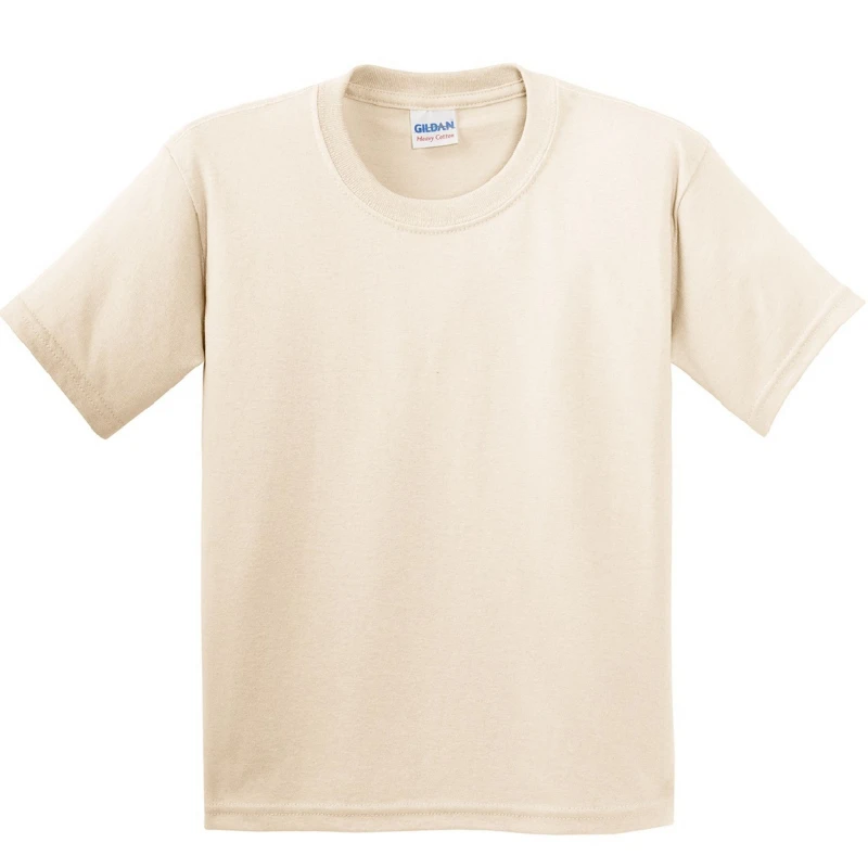 Image of Gildan Youth Heavy Cotton T-Shirt in Natural Size: Large Natural Unisex L