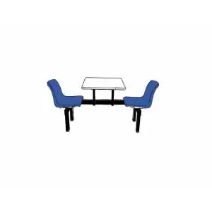 Image of Canteen Table 1 Way Access 2 Seats SteelPolypropyleneChipboard