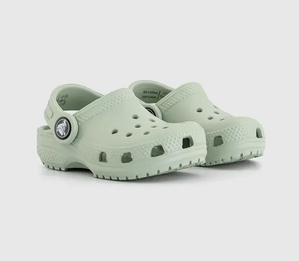 Image of Crocs Kids Classic Toddler Clogs Plaster Green, 10 youth